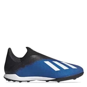 Image of adidas X Laceless 19.3 Astro Turf Football Boot - Blue, Size 10, Men