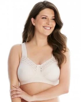 Image of Miss Mary Broderie Anglais Pink Bra