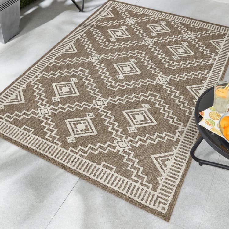 Image of Origins Atlas Weave Diamond Coffee Coffee unisex 120cmx170c