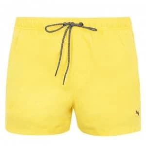 Image of Puma Logo Shorts - Yellow