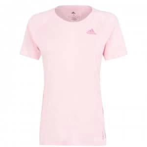 Image of adidas Womens Primegreen Adi Runner T-Shirt - Haze Coral