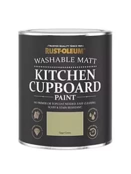 Image of Rust-Oleum Kitchen Cupboard Paint In Sage Green - 750 Ml Tin
