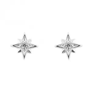 Image of Zirconia Starburst Earrings E6237C