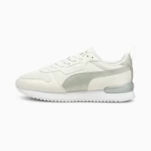 Image of PUMA R78 Metallic Pop Womens Trainers, White Size 4 Shoes