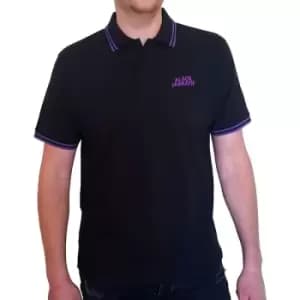 Image of Black Sabbath - Wavy Logo Unisex X-Large Polo Shirt - Black