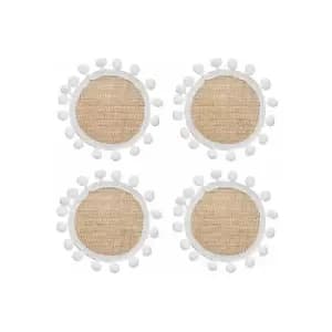 Image of Natural Elements Hessian 15cm Coasters
