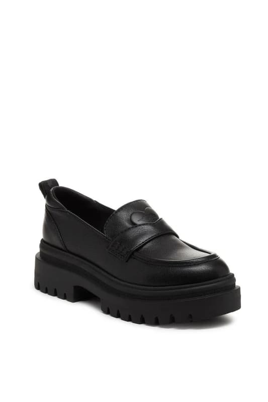 Image of Rocket Dog Dandy Black Platform Loafers