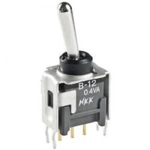 Image of Toggle switch 28 Vdc 0.1 A 1 x OnOffOn NKK Switches
