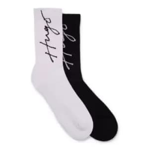 Image of Hugo 2 Pack Quarter Length Script Socks - Purple