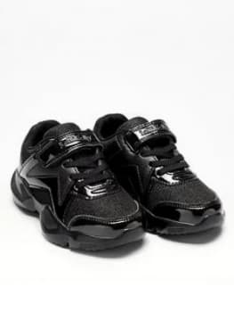 Image of Lelli Kelly Girls Sabelle Trainers - Black, Size 9 Younger