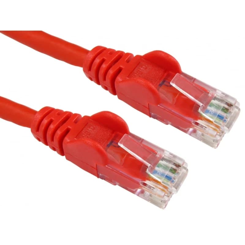 Image of Cables Direct 1.5m Economy Gigabit Networking Cable - Red