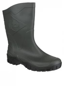 Image of Dunlop Dee Half Wellington Boots - Green, Size 11, Men