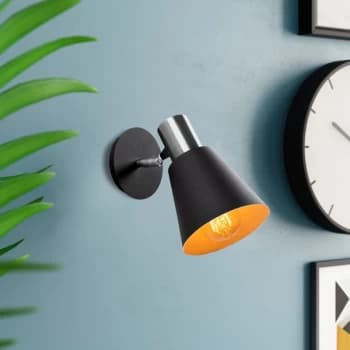 Image of Kem - 6347 Black Nickel Wall Lamp
