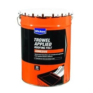 Image of Wickes Trowel On Roofing Felt Adhesive 25L