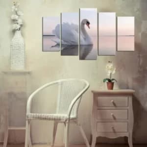 Image of 5M-26 Multicolor Decorative MDF Painting (5 Pieces)