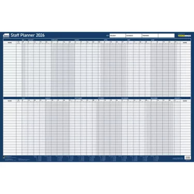 Image of Sasco Staff Planner Unmounted 2026 2410276 SY64592 SY64592