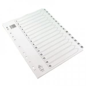 Image of Nice Price A4 White 1-15 Mylar Index WX01530