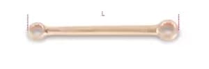Image of Beta Tools 95 BA7X9 7 x 9mm Spark-Proof Double End (Flat) Ring Spanner 000950801
