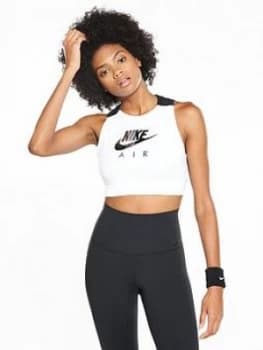 Image of Nike Sportswear Air Crop Tank White Black Size XL Women