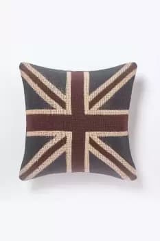 Image of Jacquard Union Jack Cushion Cover British Flag