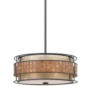 Image of 4 Bulb Ceiling Pendant Light Fitting Renaissance Copper LED E27 60W Bulb