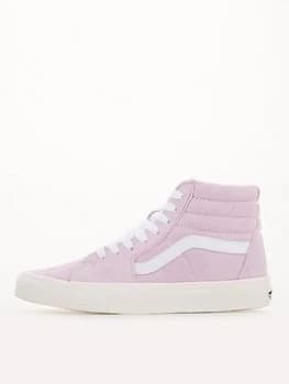 Image of Vans UA Sk8-Hi - Pink/White, Size 4, Women