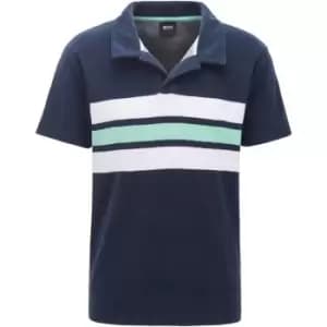 Image of Boss Boss Beach Polo Shirt Mens - Blue