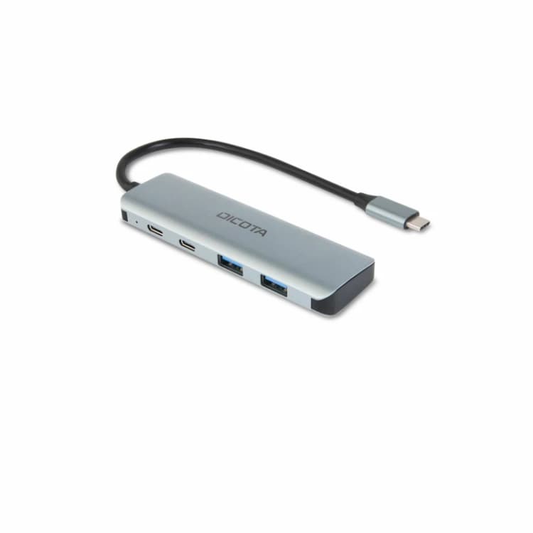 Image of Dicota DICOTA D32061 interface hub USB Type-C 10000 Mbps Silver D32061