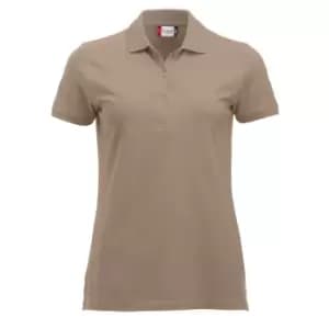 Image of Clique Womens/Ladies Marion Polo Shirt (M) (Caffe Latte)