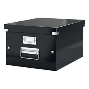 Image of Leitz Click And Store Collapsible A4 Medium Storage Box Black