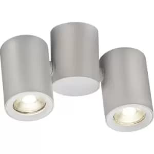Image of Knightsbridge Dee Twin Surface Adjustable Round Spotlight White - DEA2TRW