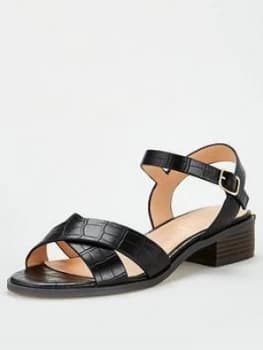 Image of Office Measure Flat Sandal - Black