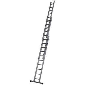 Image of Werner Professional 7.44m 3 Section Aluminium Extension Ladder