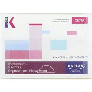 Image of E1 ORGANISATIONAL MANAGEMENT - REVISION CARDS by KAPLAN PUBLISHING (Paperback, 2017)