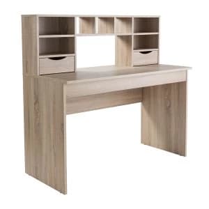 Image of Alphason Albion Work Station Desk - Light Oak