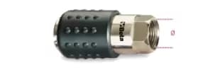 Image of Beta Tools 1917F Universal Ball Quick Fem Coupler Ø GAS BSP 1/2" Rubber Coated