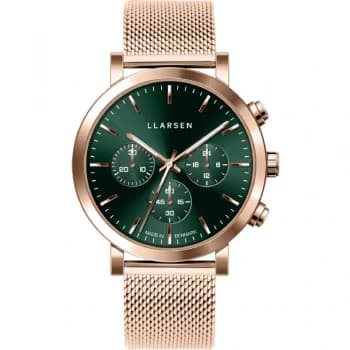 Image of LLARSEN Green and Rose 'Noa' Ladies Classical Watch - 148rfr3-mr3-18