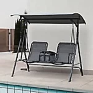 Image of Outsunny Swing 84A-141GY 1620 mm 1100 mm 160 mm Grey