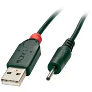 Image of LINDY USB cable USB 2.0 USB-A plug, 2.5mm DC plug 1.50 m Black 70265
