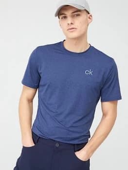 Image of Calvin Klein Golf Newport Tee - Navy Marl, Navy Marl Size XL Men