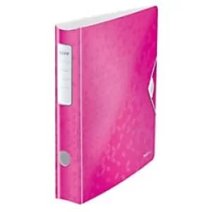 Image of Leitz 180° Active WOW Lever Arch File A4 50 mm Pink Pack of 5