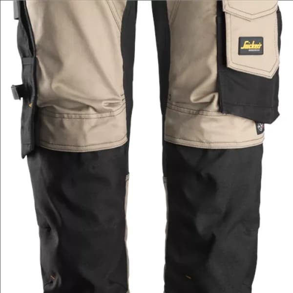 Image of Snickers AllroundWork Stretch Trousers - Khaki/Black - 254