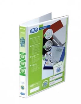 Image of Elba Panorama Pres Binder A4 2d 25mm Wht - 6 Pack