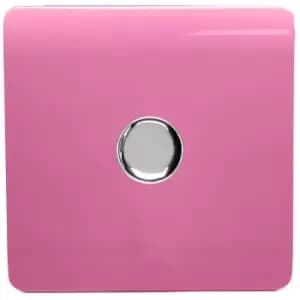 Image of Trendi Switch 1 Gang 120 Watt LED Dimmer Switch in Pink