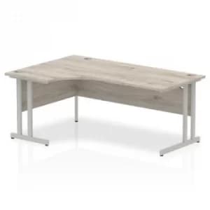 Image of Impulse Cantilever 1800 Left Hand Crescent Desk Grey Oak