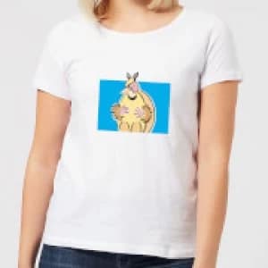 Image of Friends Happy Holidays Womens Christmas T-Shirt - White - S