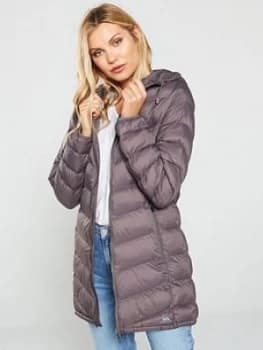 Image of Trespass Rianna Long Padded Jacket - Heather