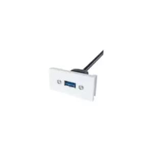 Image of DP Building Systems 20-0008 USB cable 0.2 m USB 3.2 Gen 1 (3.1 Gen 1) USB A Black White
