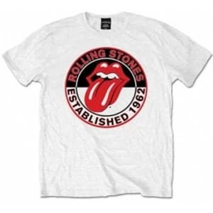 Image of Rolling Stones Est 1962 White Mens T Shirt: Large