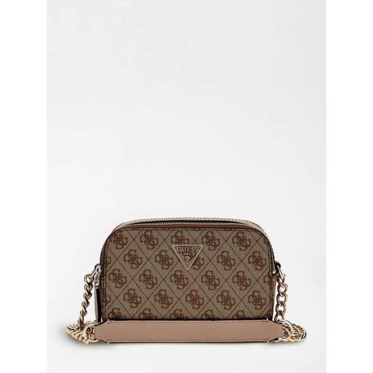 Image of Guess Noelle AOP Camera Bag - Beige Beige One Size